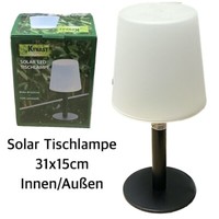 Led Solar Tischlampe 31X15Cm Innen / AußEn Garten Terrasse Balkon Tischleuchte