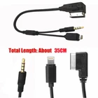 USB AMI MMI Music Interface AUX Audio Cable Adapter Charging For Mercedes Benz