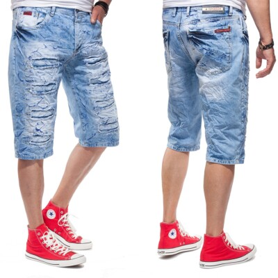 CIPO & BAXX Herren Jeans Shorts CK116 light blue