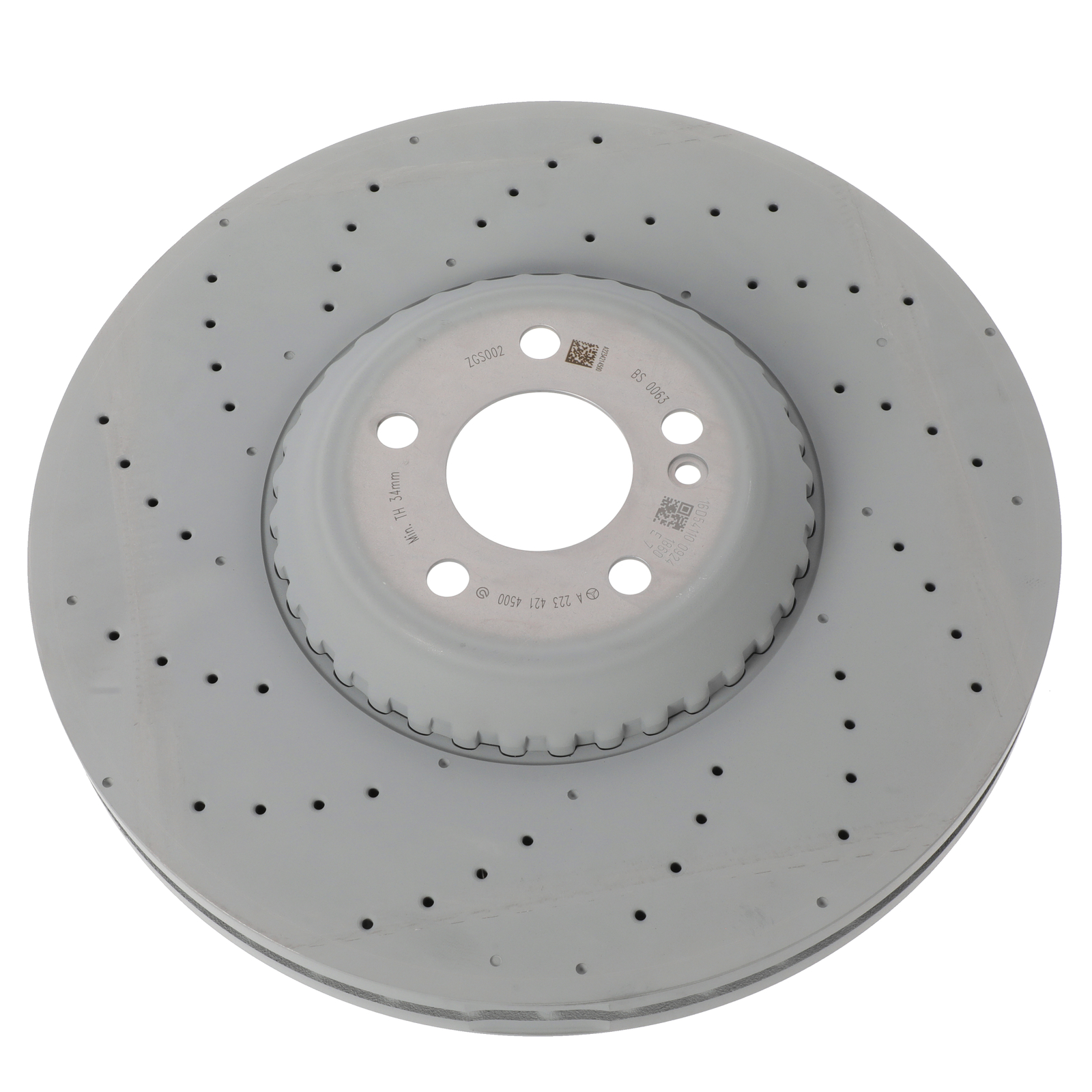 Disco de freno ventilado para Mercedes S500 2021-2023 (N/P 223-421-45-00-28)