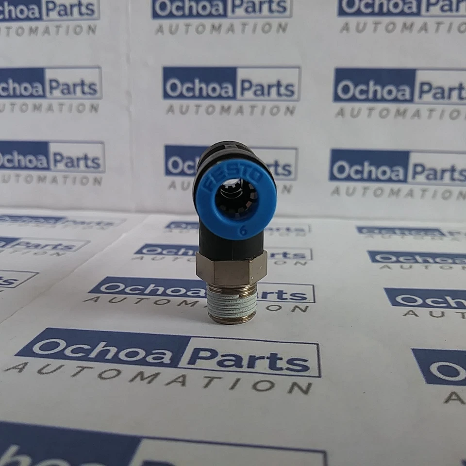 LOT OF 2 PCS FESTO 153107 QST-1/8-6 PUSH-IN T FITTING R1/8" 6 mm  TEE THREADED - Image 3 of 4