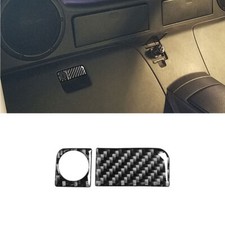 Cubierta de manija de caja de almacenamiento trasera de fibra de carbono 2 piezas apta para Nissan 350Z