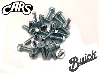 25 Buick Hex Head Course Thread Inner Fender Body Bolts 5/16''-18 x 1''