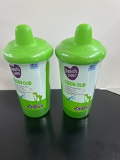 Sippy Cups 2 Parents Choice Green - 9 oz. w/No Leak Valve  Easy Clean