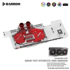 BARROW GPU Water Block Use For ASUS TUF RTX3070 8G O8G GAMING BS-AST3070-PA2