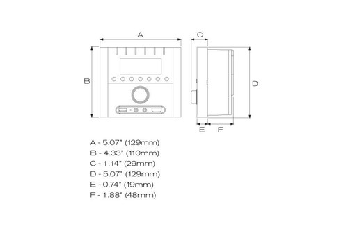 MB Quart RVM2.0 2-Zone RV Receiver Bluetooth Radio Stereo+2) 6.5" White Speakers - Picture 5 of 12