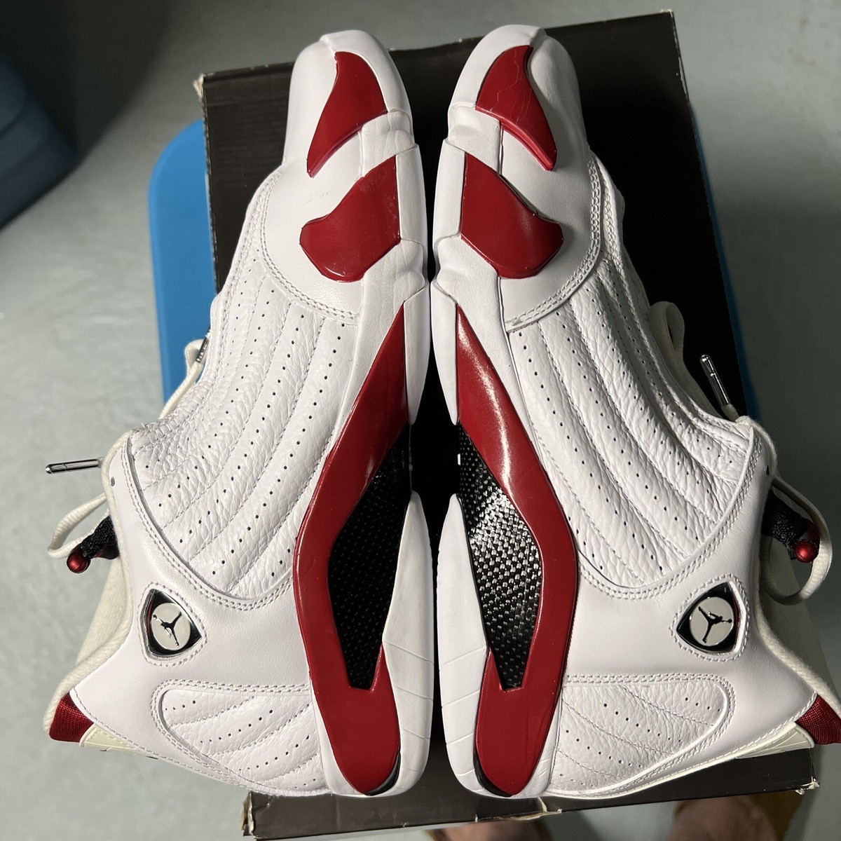 Air Jordan 14 Retro White/Black/Varsity Red 'Candy Cane' 311832