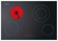 Fisher & Paykel CE754DTB1 75cm 4 Zone Ceramic Electric Hob in Black