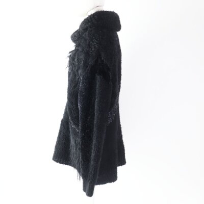 極美品◎JUNYA WATANABE ジュンヤワタナベ 23AW JL-N002 タートルネック 長袖 ロングニット ブラック M 日本製 正規品 レディース JUNYA WATANABE 23AW JL-N002 Turtleneck Long Sleeve Long Knit