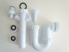 WASHING MACHINE DOUBLE APPLIANCE 40mm ADJUSTABLE P TRAP