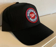 Cap / Hat (Black)- Southern Pacific (SP) bullseye logo #11721  NEW