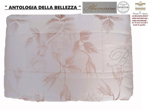 BLUMARINE copriletto quilt matrimoniale prezioso tessuto jacquard con SWAROVSKI - Foto 13 di 13