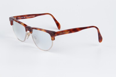 Sonnenbrille Customisé Schuppen Brown Retro Vuarnet Vintage Glas Versilbert