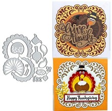 Thanksgiving Turkey Metal Die Cuts, Thanksgiving Turkey Metal Cutting Dies Cu...