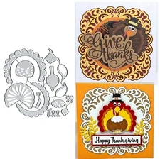 Thanksgiving Turkey Metal Die Cuts, Thanksgiving Turkey Metal Cutting Dies Cu...