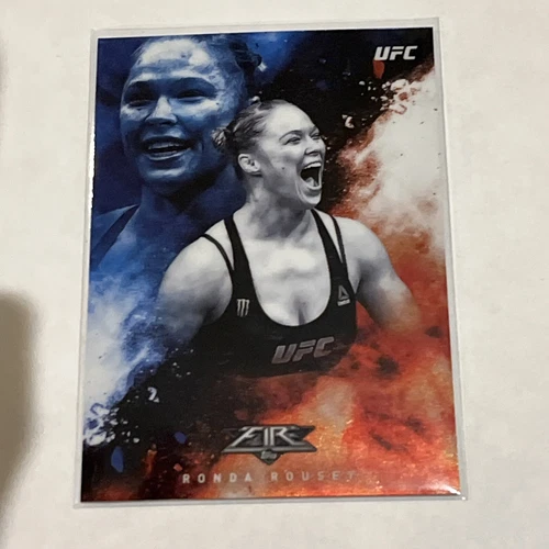 2017 Topps Chrome UFC Fire Fired Up Ronda Rousey #UF-RRO