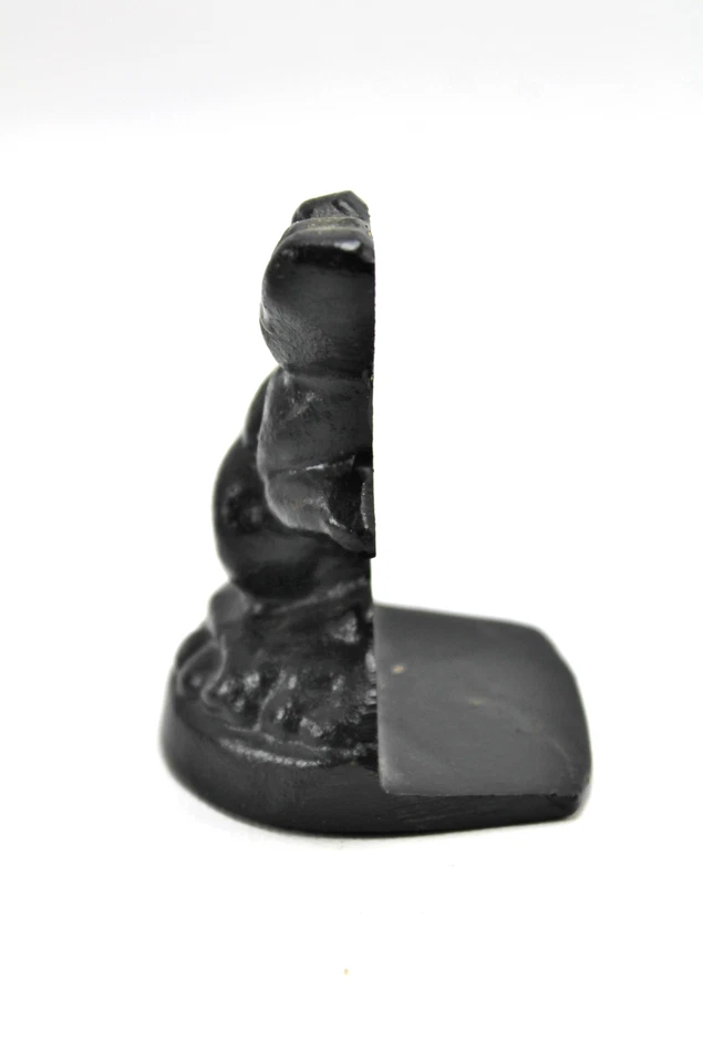 Ratón de hierro fundido vintage de 3" (parece Beatrix Potter John Dormouse) tope de puerta  Foto 2 de 4