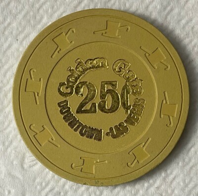 Golden Gate 25¢ Fractional Casino Chip Downtown Las Vegas | eBay