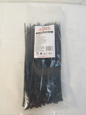 Eagle Aspen 11'' Standard Cable Ties 500233 UV Black 100 Pack 50lb Tensile