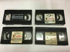 Vintage VHS Disney Mickey's Sing Along Songs Christmas Carol Tapes