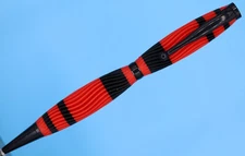 Handmade 3D Printed Pen – Ballpoint, Refillable Ink, Dual-Color Wavy Design