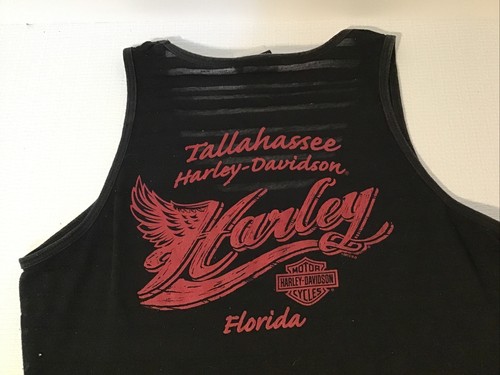 Harley Davidson Women’s Sz M Black Tank Top Tallahassee, FL - Picture 6 of 7