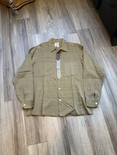 Vintage 50s Excello Loop Collar Button Up Long Sleeve Shirt