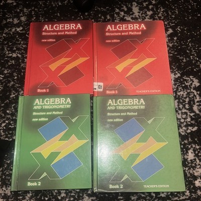 Algebra Structure And Method Book 1 Book 2 Student And Teachers Edition