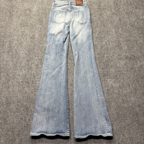 Madewell Jeans donna 24 blu mercato delle pulci svasato esposto bottoni mosca hippie boho - Foto 2 di 14