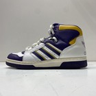 Vintage 2003 Adidas Decade Hi Purple Yellow White Lakers High Top Size 12 — photo 1