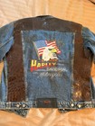 Vintage Harley-Davidson Denim Jacket With Real Snakeskin Custom Made Men's Small — photo 1