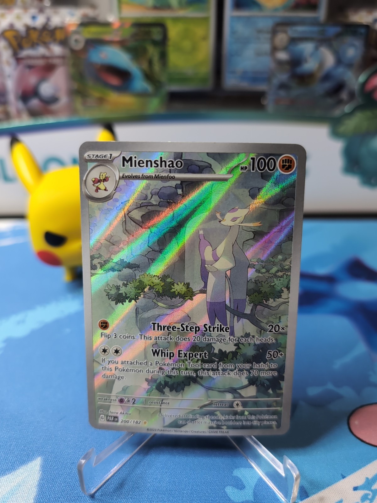 Mienshao 200/182 SV Paradox Rift Illustration Rare Pokemon NM