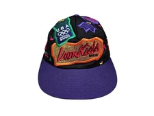 VTG Iron Kids Bread Official Sponsor 1996 Atlanta Olympics Hat All Over Print