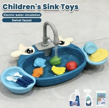 Kitchen Sink Toys with Running Water Pretend Play Sets for Role Play Kids Gifts