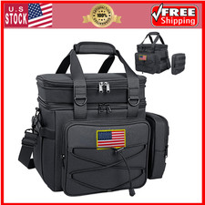 20L Tactical Insulated Cooler Bag Lunch Box with MOLLE Pouches Leakproof