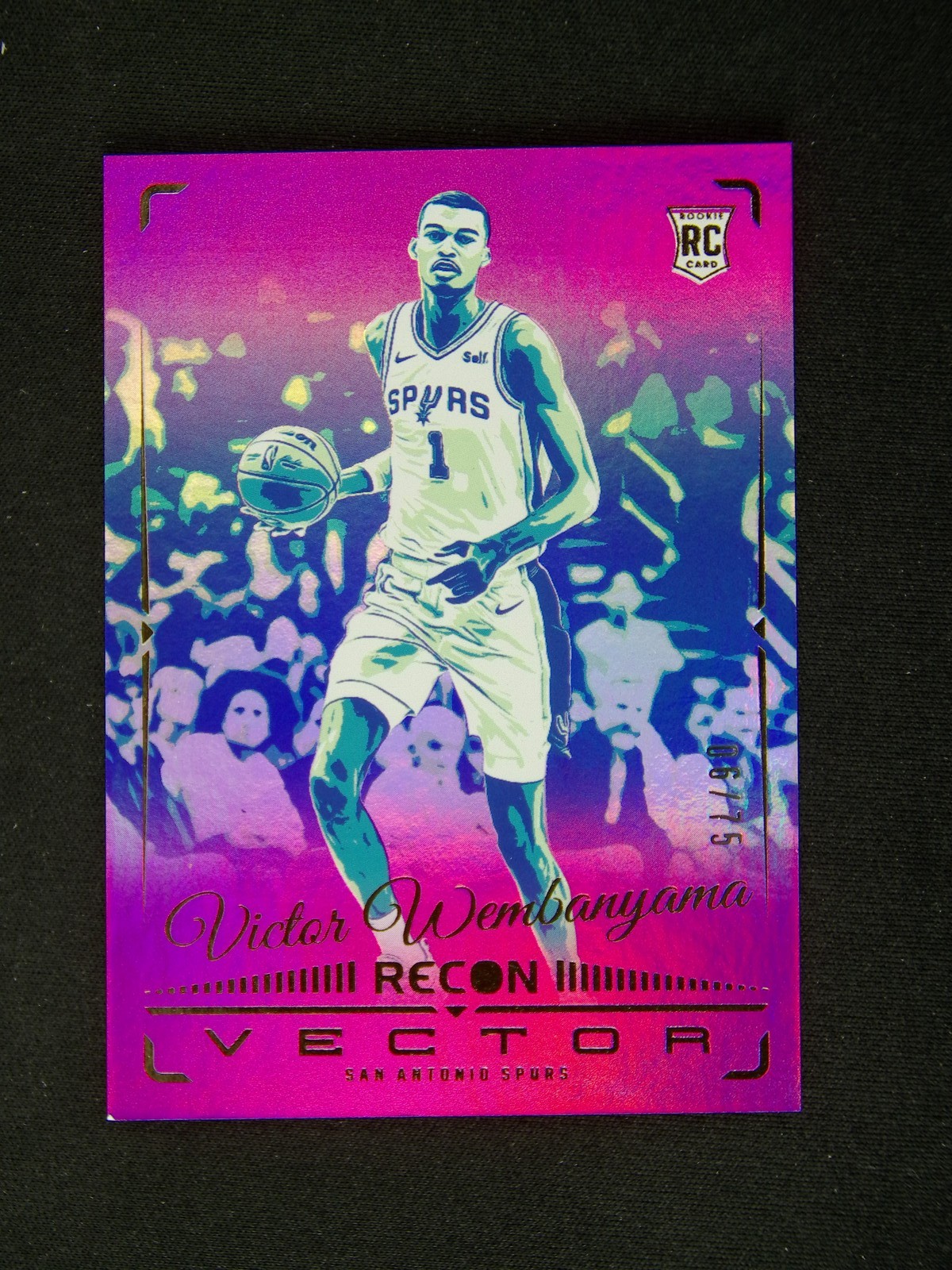 2023-24 Panini Recon Victor Wembanyama #22 RC Rookie Vector Purple /75
