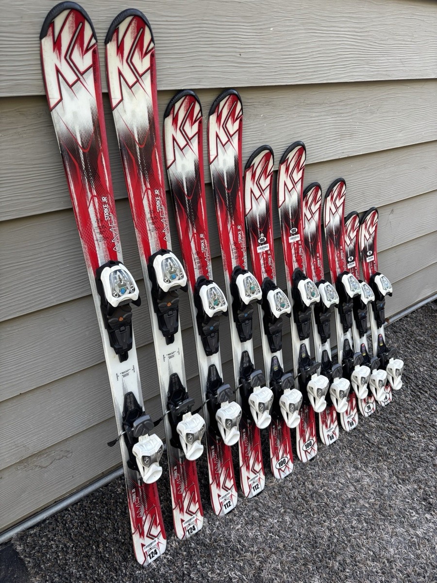 k2 163 amp skis K2 Amp Strike Jr kids Skis w/ Marker 4.5 Bindings