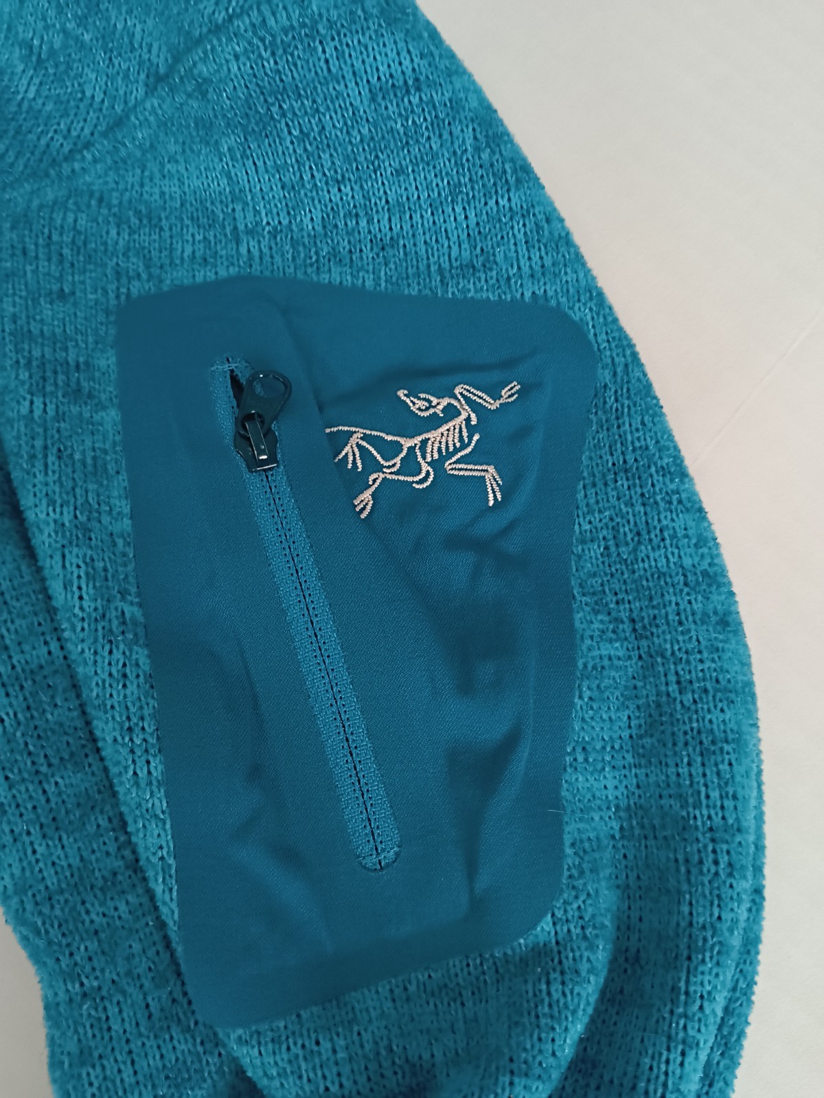 Arc'teryx Polartec Fleece Jacket Womens Small Blue Full Zip Hooded Hiking thumbnail 6