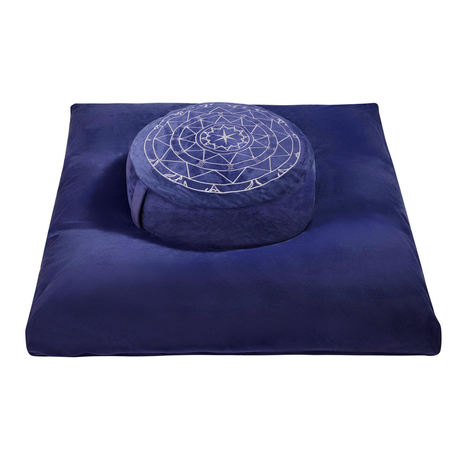 Best Zafu & Zabuton Meditation Cushion Set - Buckwheat Hull Memory Foam Pillows