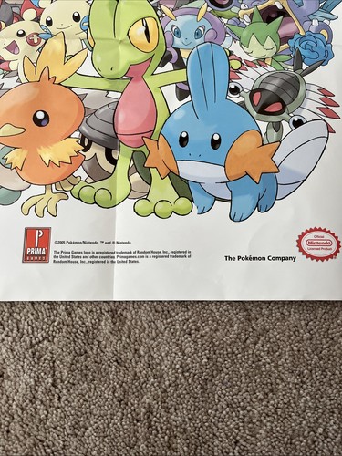 Nintendo Pokémon How To Catch ‘Em All 2005 Poster - Picture 4 of 4