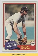1981 Topps Butch Hobson #595 READ 0j5