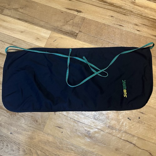 Subway Sandwich Restaurant Employee Uniform Black Apron