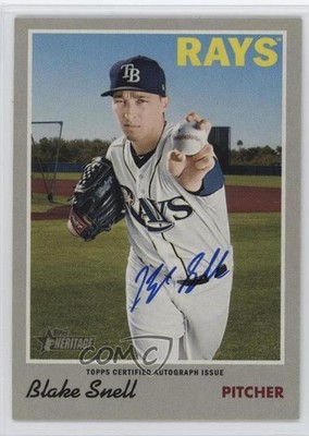 2019 Topps Heritage Real One Blake Snell #ROA-BS Auto 1s8m