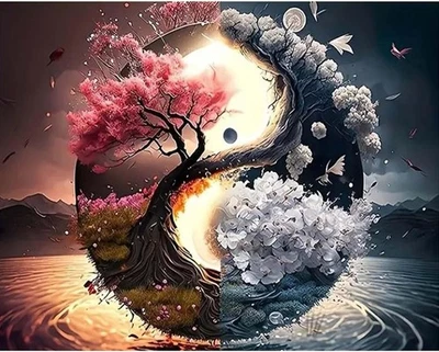 GUTLUZ Malen nach Zahlen – Komplett-Set für Erwachsene, stressfreies Kunstwerk