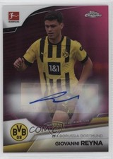 Giovanni Reyna Chrome Bundesliga 2022 Magenta Refractor /150 Auto