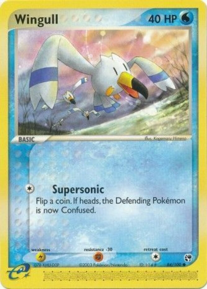 Wingull - 84/100 - Common Near Mint EX Sandstorm