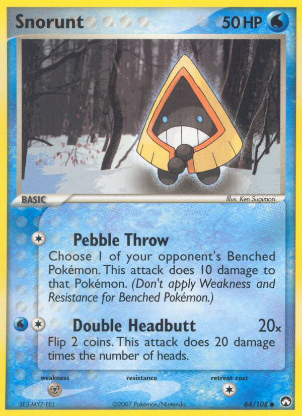 Snorunt 64/108 Common | Power Keepers | Pokemon Card