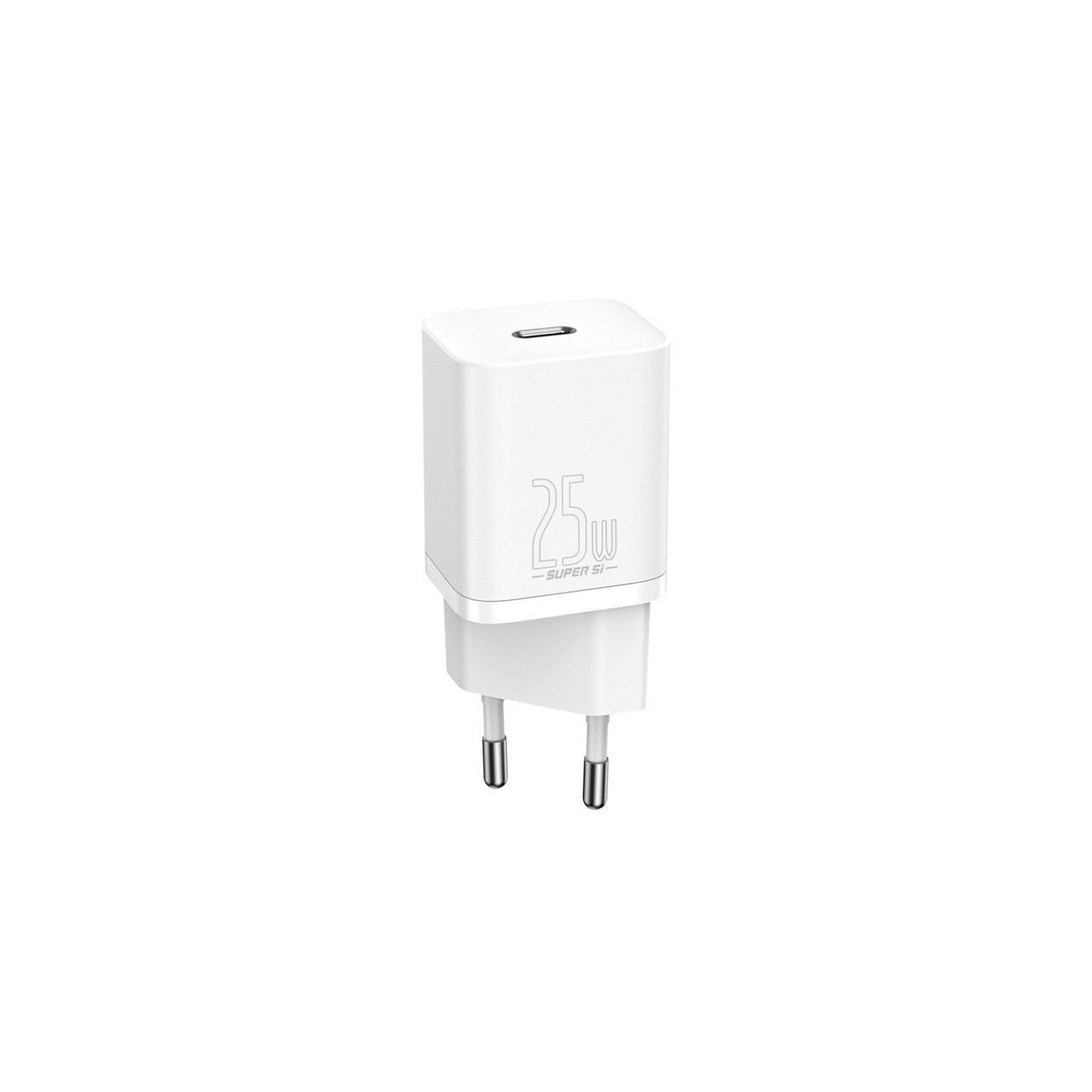 Basetech Weiß Si 25W 3A Schnellladegerät Mit 1M Usb-C-Kabel, - Bild 2