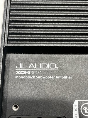 JL Audio Xd600/1v2 600w Monoblock Class D Subwoofer Amplifier