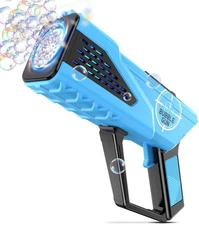 Bubble Gun - Machine for Kids - Toys Gifts Boys Ages 3+ Year Blue 